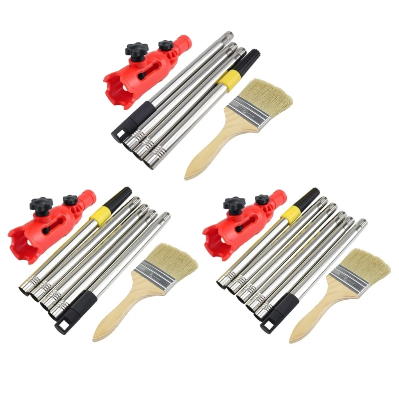 MultiAngle Paint Brush Extender with Rotating Head Paint Edger Tool Extension Poles Attachment Holder With Paint Brush
