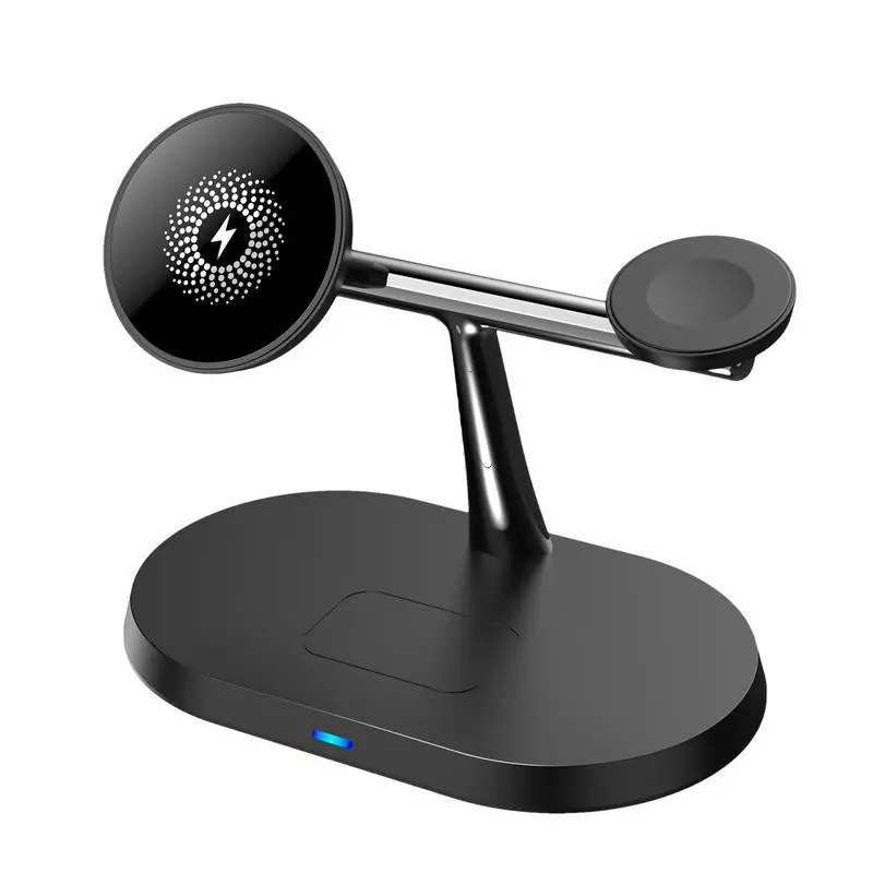 Magnetic Wireless Charger Stand Wireless Charger Fast Charging Powerful Magnetic Charger Dock Charging Station For Cell Phones