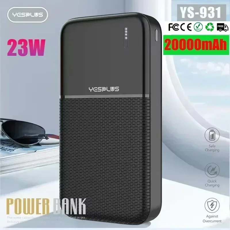 New Generation Portable Power Bank 23W - Large Capacity20000mAh Spare Battery for Huawei Samsung Xiaomi PD20W Pilha Recarregável