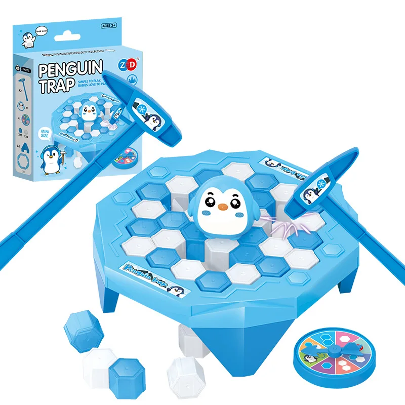 Mini icebreaker penguin save little penguin ice game interactive children's table toy