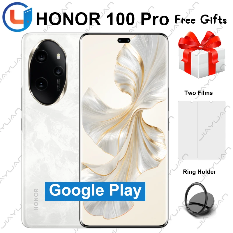 Original HONOR 100 Pro 5G Mobile Phone 6.78" 120Hz Screen Snapdragon 8 Gen 2 Camera 50MP Battery 5000mAh NFC Smartphone