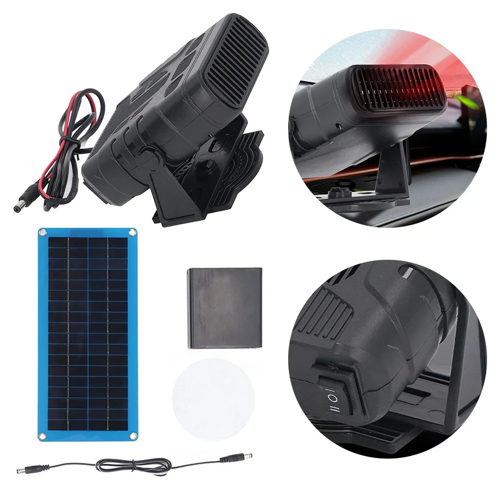 30w Single Crystal1 Solar Panel Heater Drying Heating Pet House Warm Wind RV Warm Wind Gear Set Household Supplies