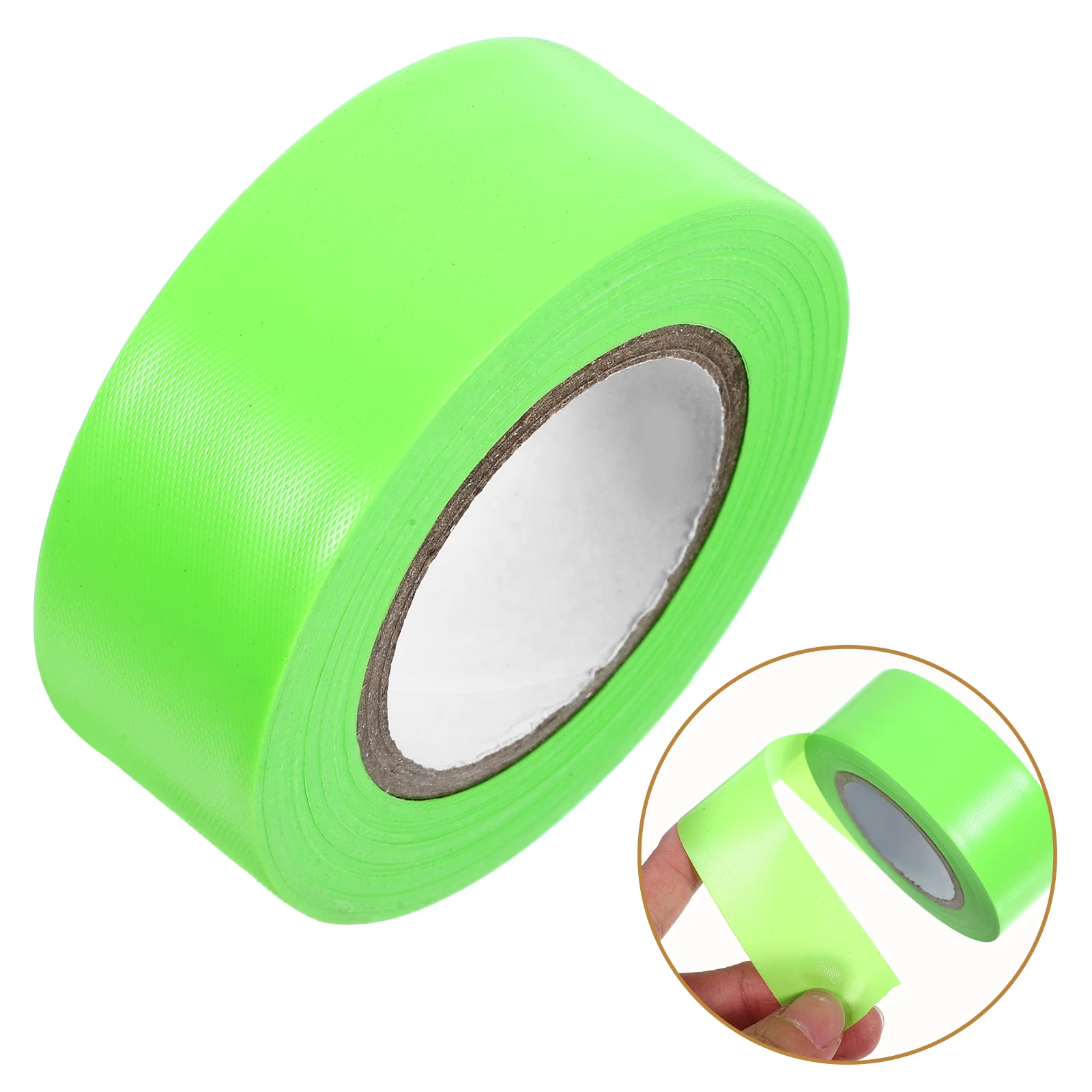 Fluorescent Marking Tape Cuttable Flagging Spike Car Decorations Green Caution Party Safety