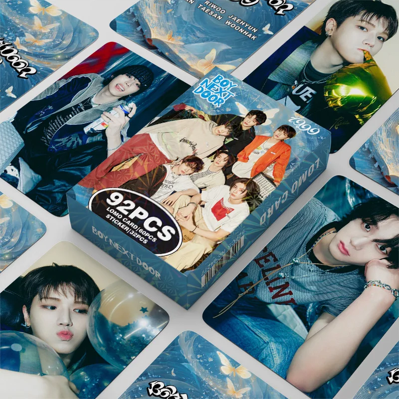 92Pcs/Set BOYNEXTDOOR Idol New Album 19.99 HD Printd Lomo Cards SUNGHO RIWOO TAESAN JAEHYUN LEEHAN WOONHAK Photocards Fans Gifts