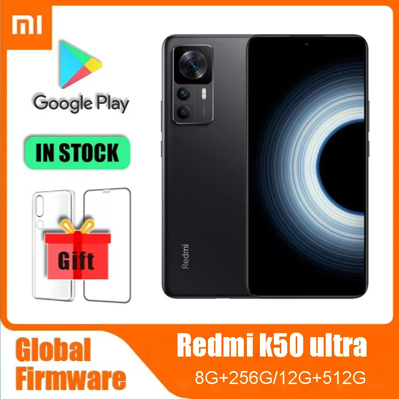 Xiaomi Redmi K50 Ultra Global firmware 5G 6.67" Snapdragon 8+ Gen 1 120W Charger 5000mAh Battery 108MP smartphone used phon