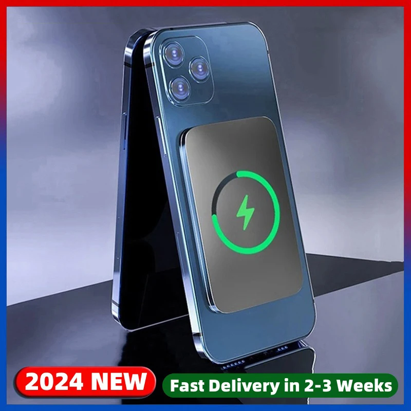 10000mAh Alloy Magnetic Power Bank 15W Magnetic Wireless Fast Charger For iPhone 16 15 14 13 12 Pro Max 16Plus External Battery