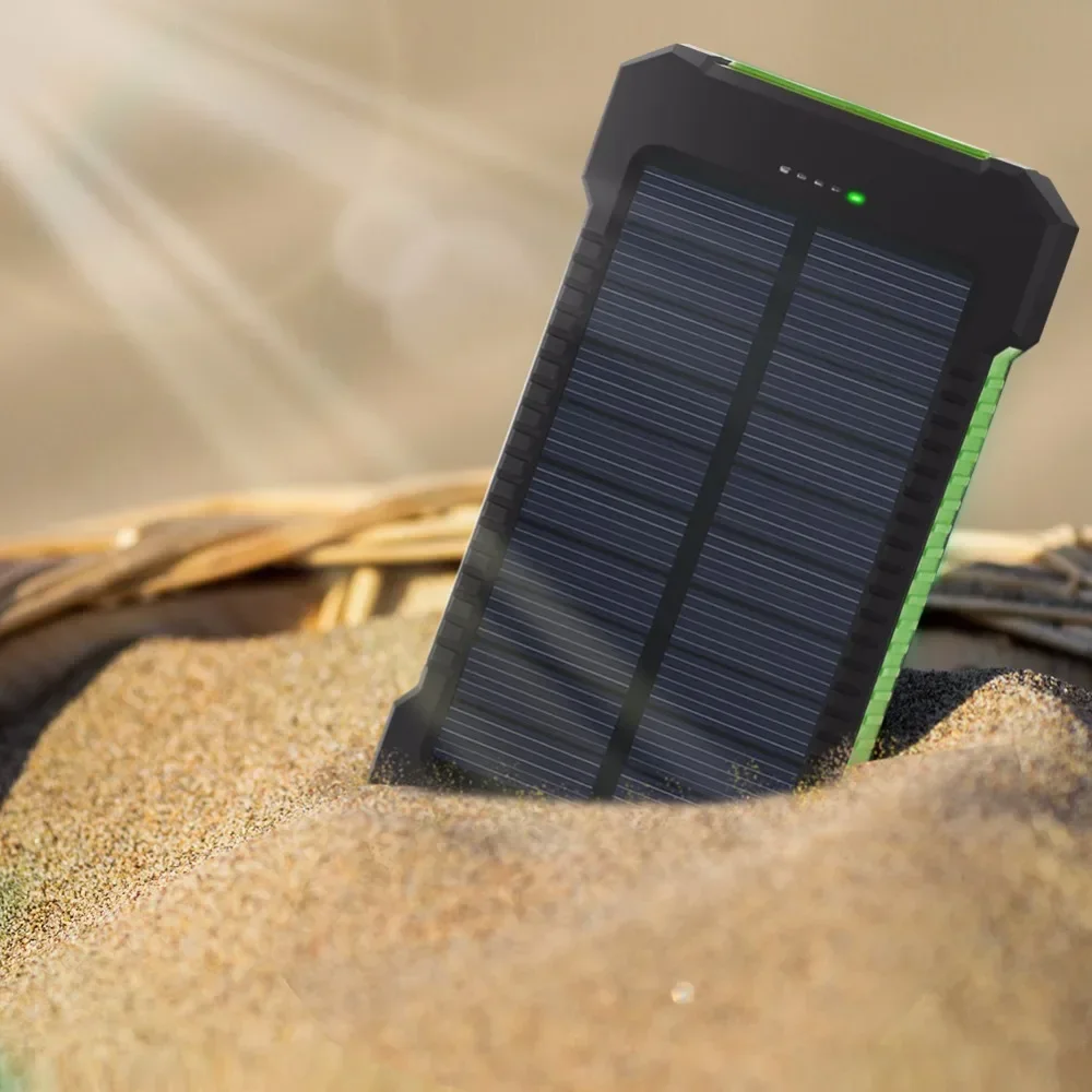 20000mAh Solar Power Bank Portable External Battery Charger Powerbank With SOS Flashlight Poverbank For iphone 15 14 13 12 11