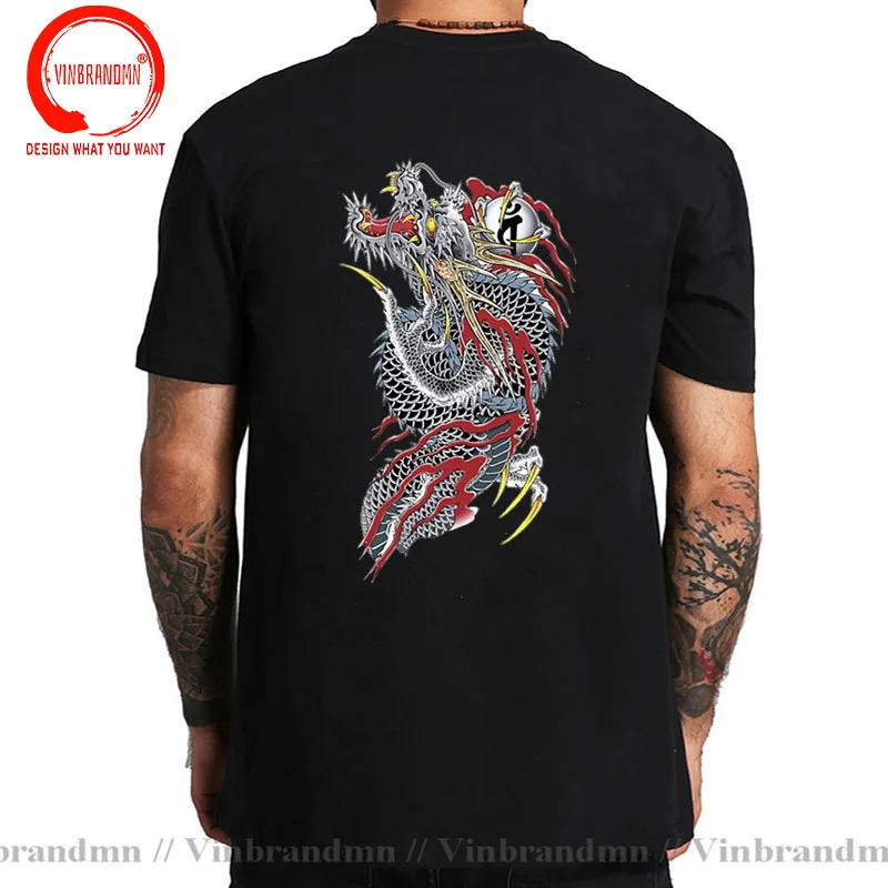 Yakuza Kiryu T shirt Men's Custom Design Back Print Tee shirt Cool Japanese Rising Like A Dragon Kazuma Majima T-shirts