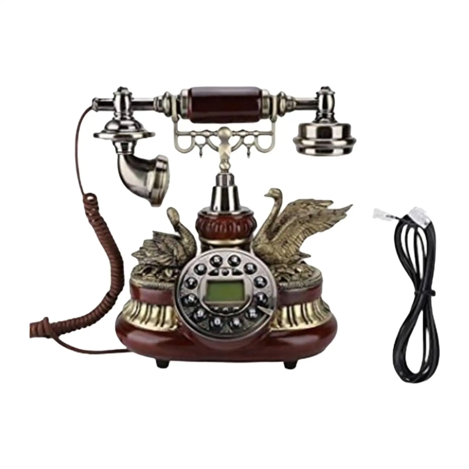 Vintage Style Phone Functional Gift Creative Photo Props Retro Style Telephone for Housewarming Home Wedding Bedroom Living Room