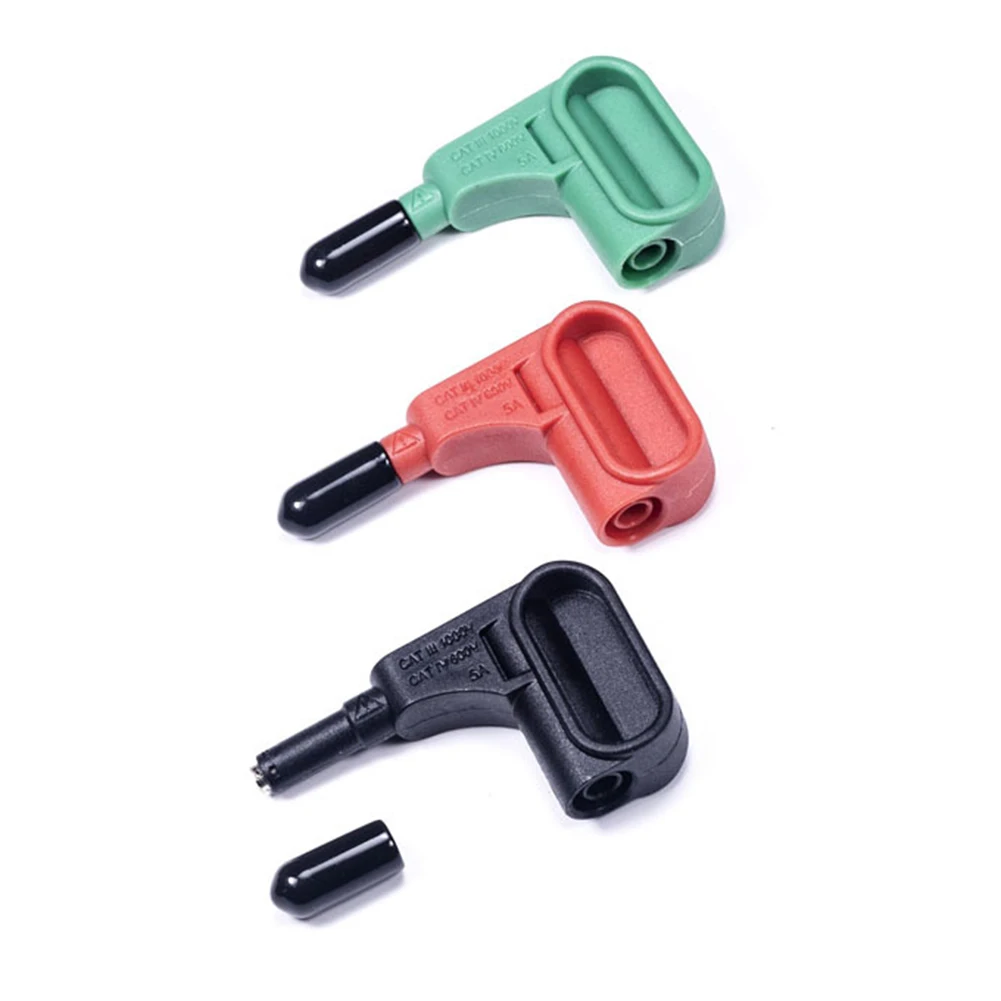 1pc Multimeter Magnetic Head DIY-Electronic Multimeter Magnetic Head 4mm Banana-Plug Magnet Probe Terminal Spare Parts