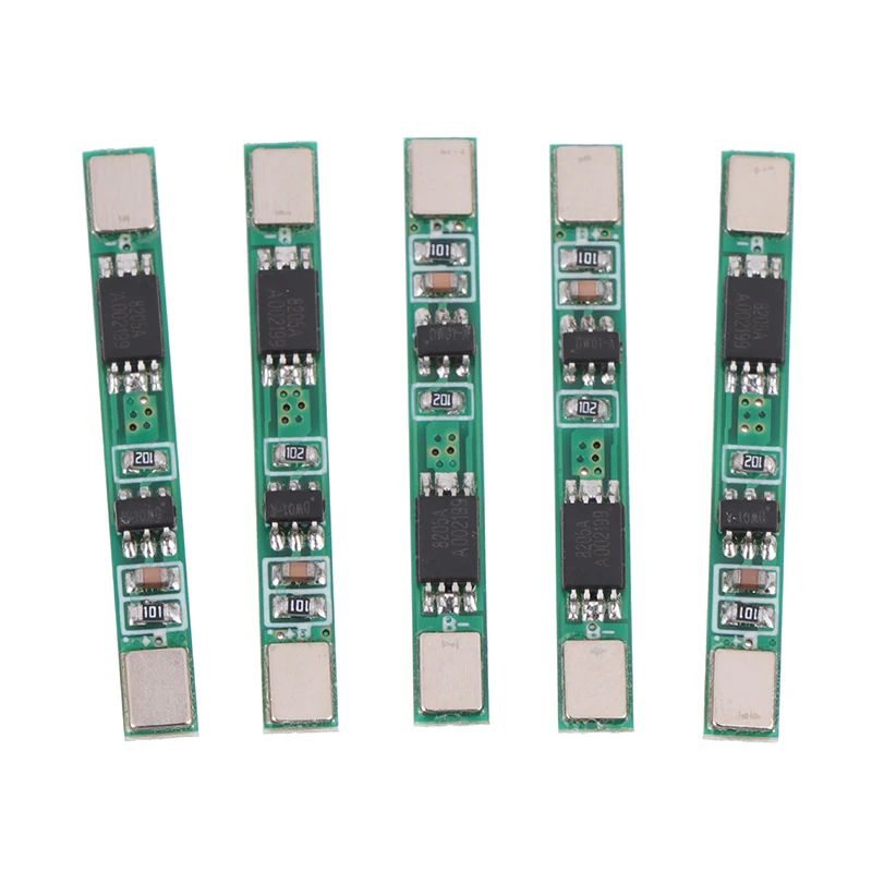 5Pcs 1S 3.7V 3A Li-ion BMS PCM Battery Charge Discharge Protection Board PCM For 18650 Lipo Lithium Battery Charge Module