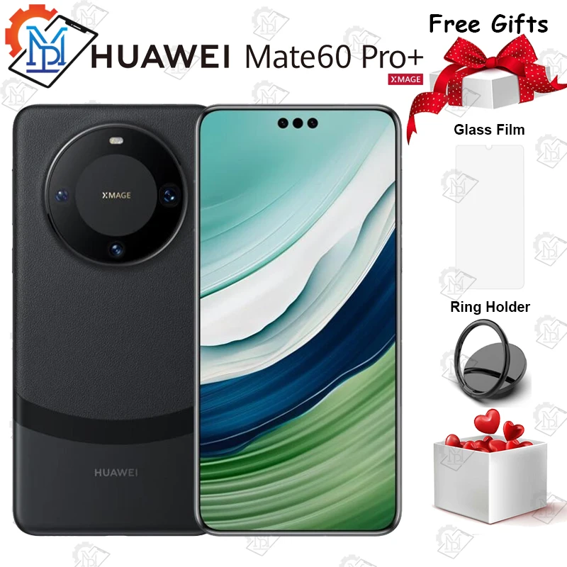 Original Huawei Mate 60 Pro+ Plus Mobile Phone 6.82" 120Hz Kunlun Glass 2 Screen Kirin 9000S HarmonyOS 4.0 NFC Smartphone