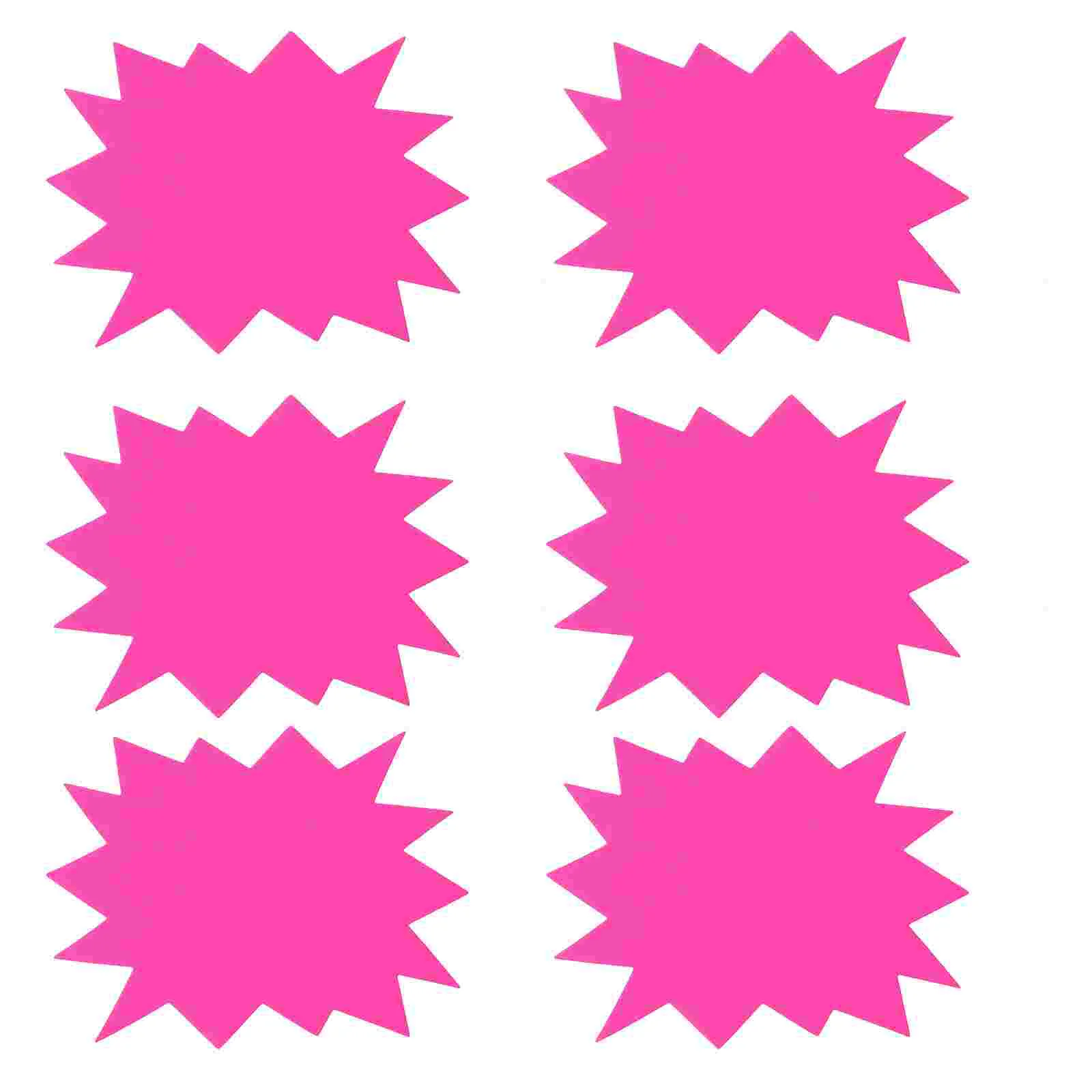 30 Pcs Price Tag Sale Sticker Paper Neon Lights Accessories Promotional Burst Signs