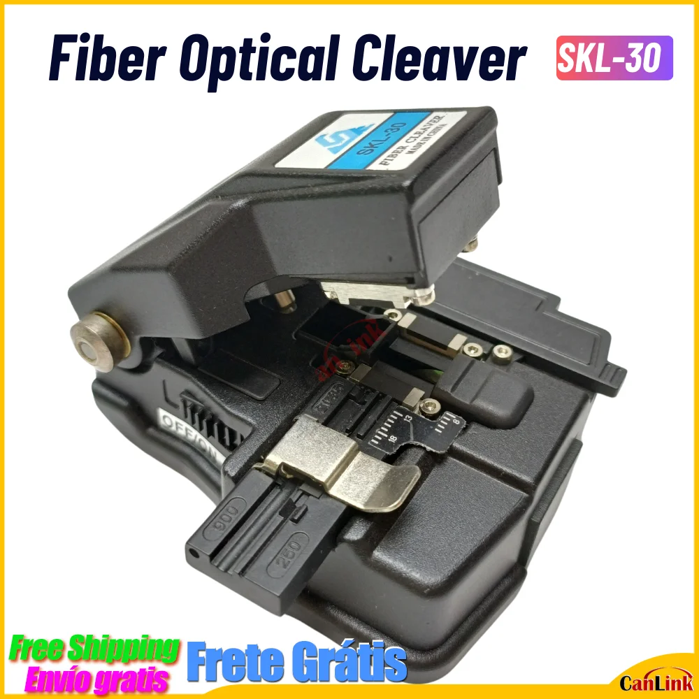 High Precision Fiber Cleaver Optical Fiber Cable Cutter Tools FTTH Fiber Cutting Knife With Waste Fiber Box SKL-30