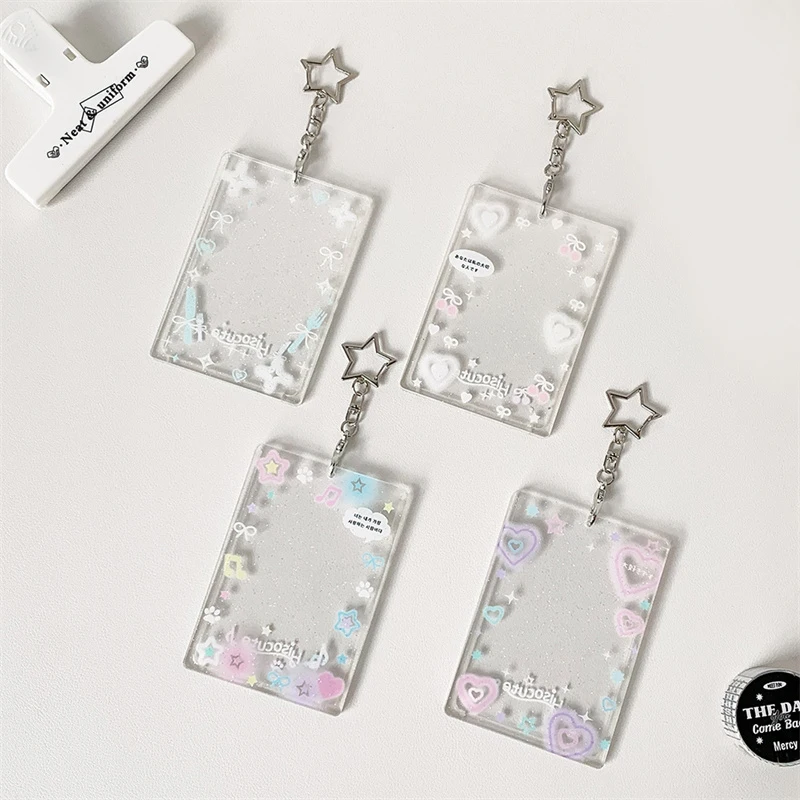 Kpop Photo Card Display Frame Collection Card 3 Inch Card Holder Idol Postcard Card Holder Card Bag Schoolbag Hanging Decoration