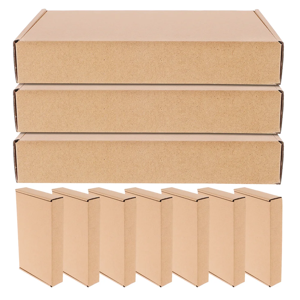 10 Pcs Carton Shipping Boxes Kraft Paper for Packaging Mailing Bulk Small Business Brown