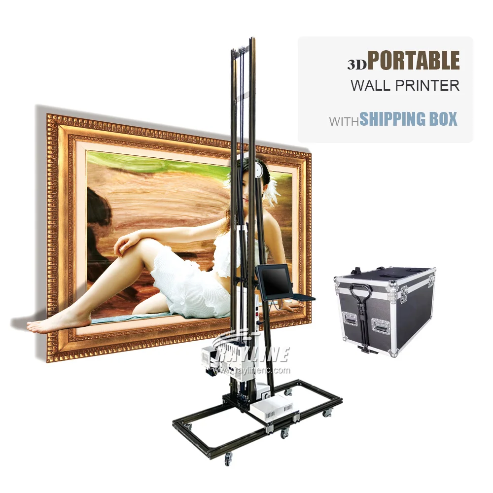 3D Direct to Wall Small Portable Wall Printing Machine UV Background Wall Indoor Outdoor Painting Digital Printer Factory Price