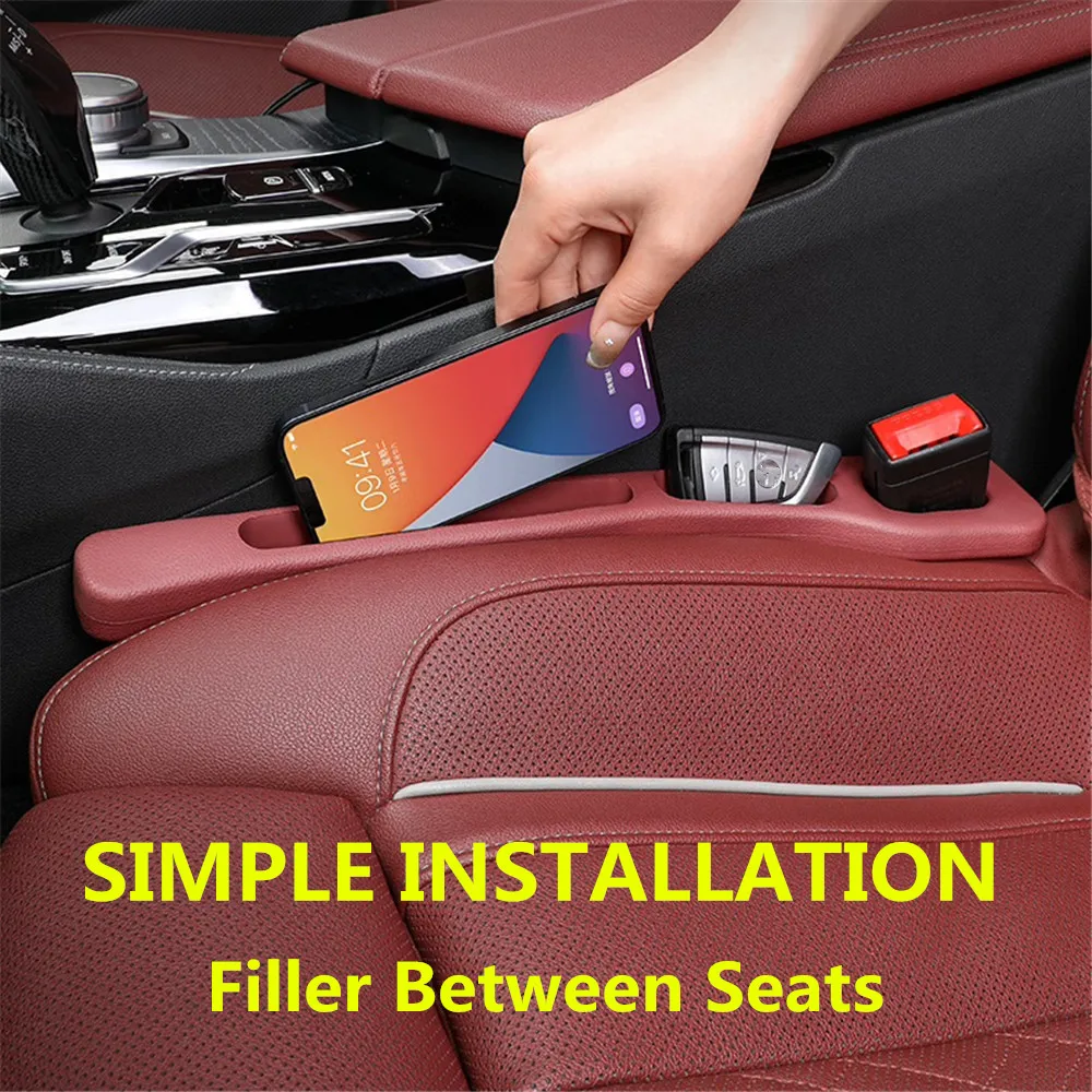 2X Car Seat Gap Filler Between Seats Crevice Interior Decoration Accessories For Mercedes Benz EQE EQS EQB EQ EQA Class 250 350