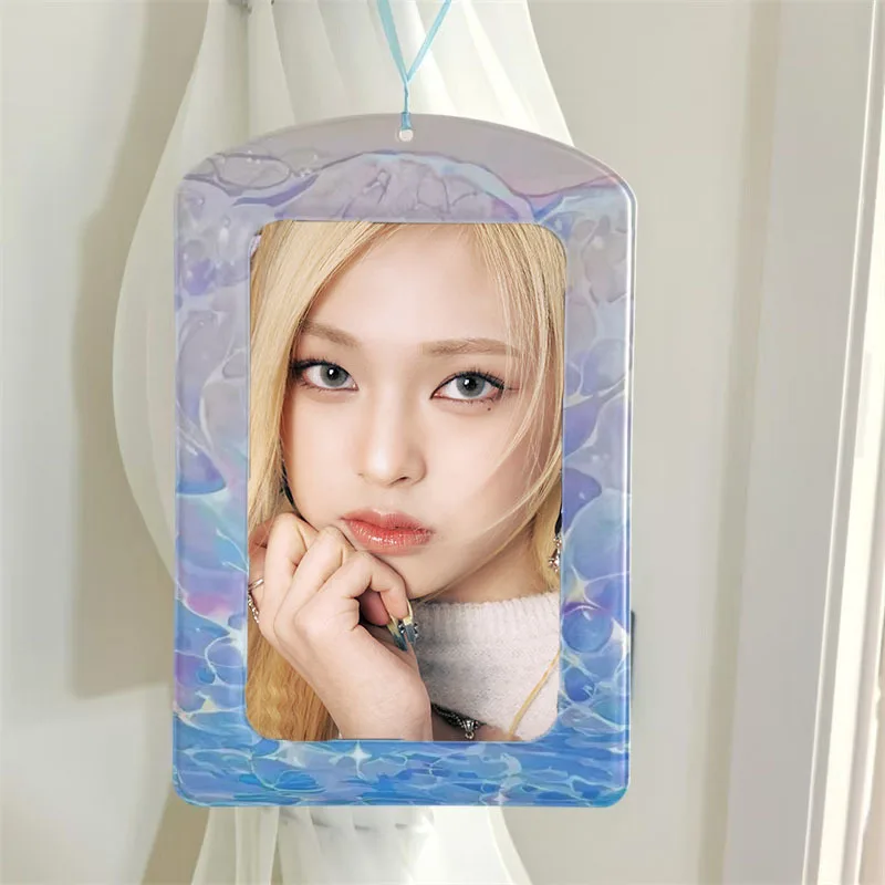 KPOP A4 Poster Portrait Idol Photo Card Holder Decorative Frame Book Bag Hanging Jumbo Postcard Card Storage Set 21*30cm Photo