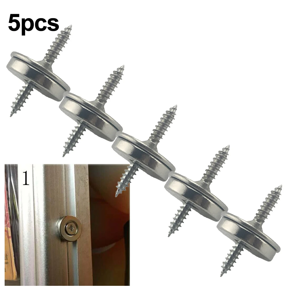 5Set Magnetic Latch Set Strong Magnetic Door Stop Kitchen Cupboard Door Catch Door Closer For Closet Cupboard Furniture Hardware