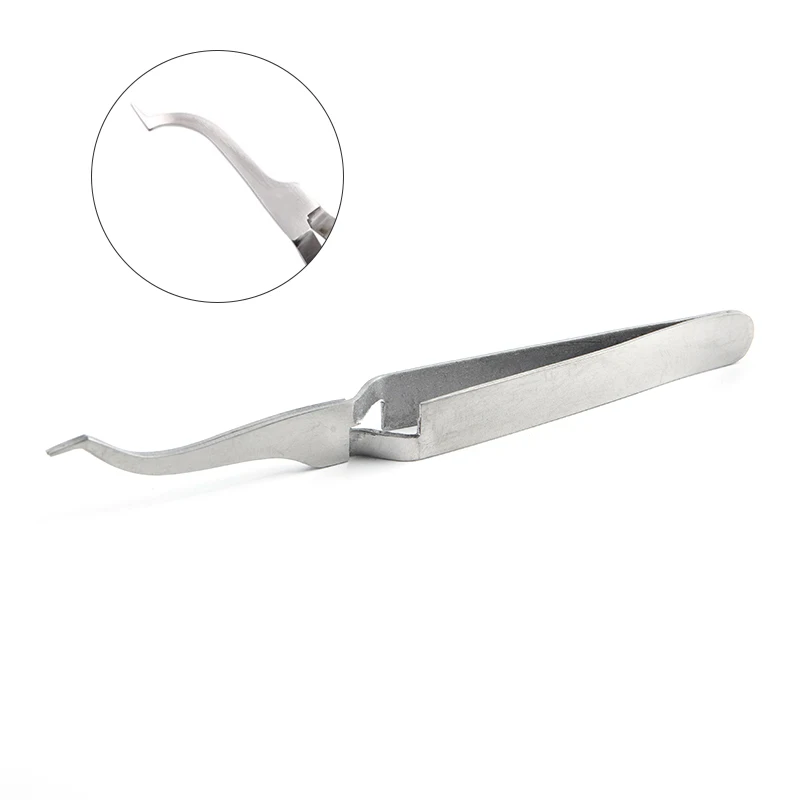 Dental Orthodontic Posterior Bracket Buccal Tube Bonding Tweezer Holder