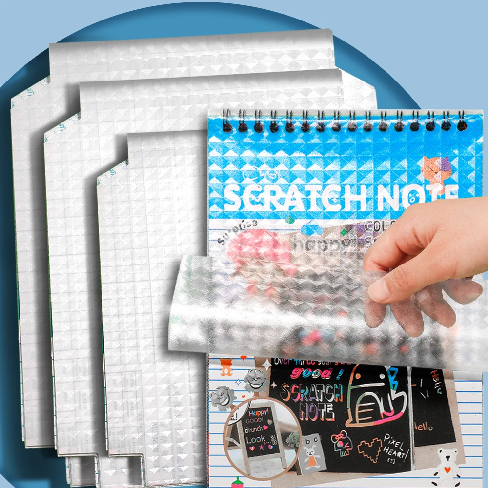 10PCS 16K/32K Transparent Plastic Notebook Cover Self-Adhesive Closure Waterproof Wear-Resistant Books Protective Shell