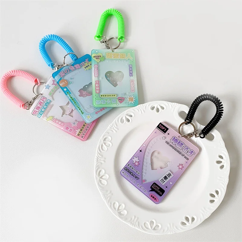 Kpop 3 Inch Photo Card Hard Card Holder Idol Album Postcard Photo Card Binder Collector Card Photocard Holder Hanging Decoration