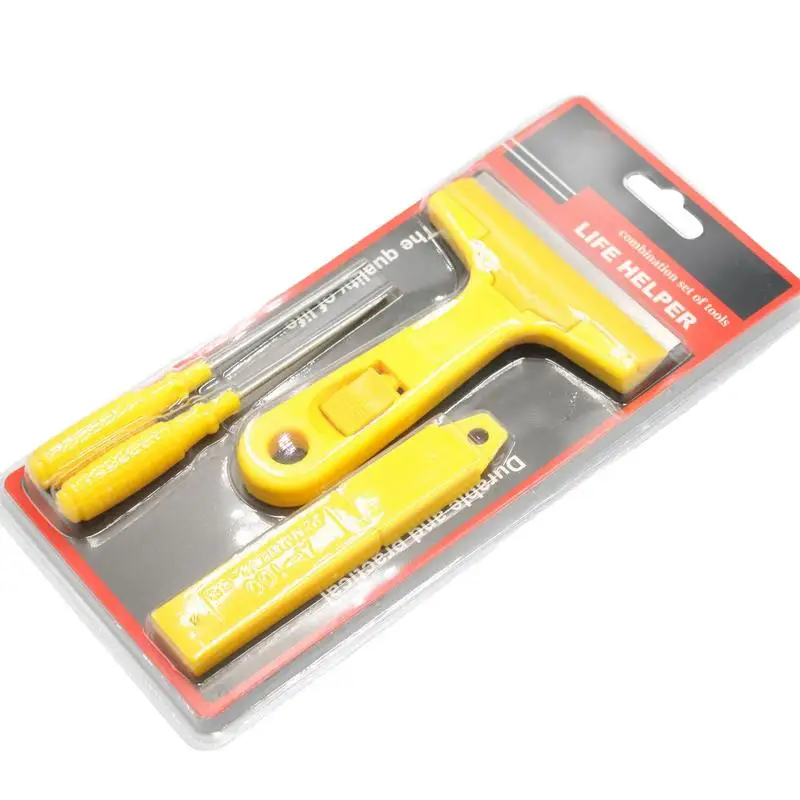 Scraper Tool Set Cleaning Scraper Handled Scraper Screwdriver Tool For Cleaning Sticker Paint Caulk From Window Car Glass