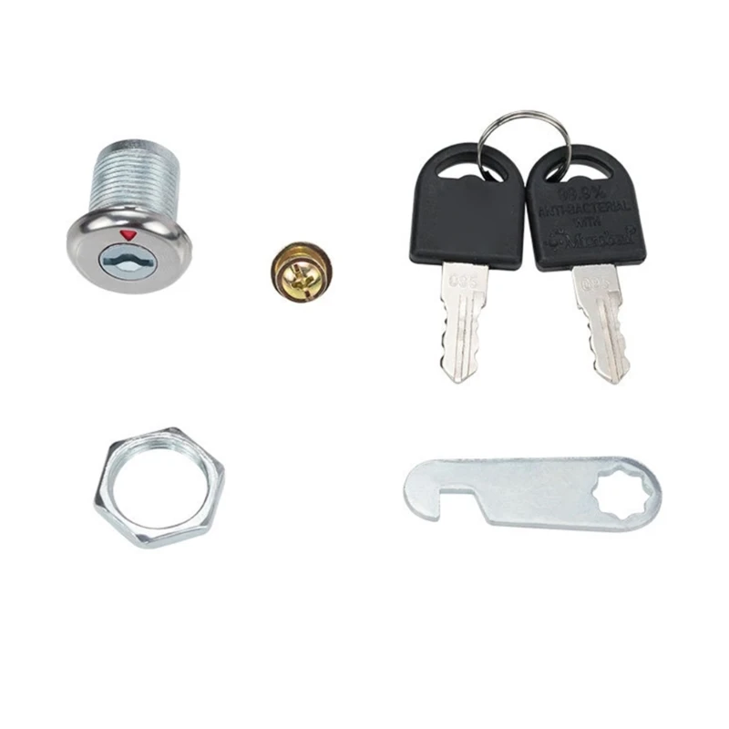 2set Security Cabinet Lock with Key Cupboard Lock Heavy Duty Cabinet Cams Lock Furniture Hardware for Wardrobe Locker