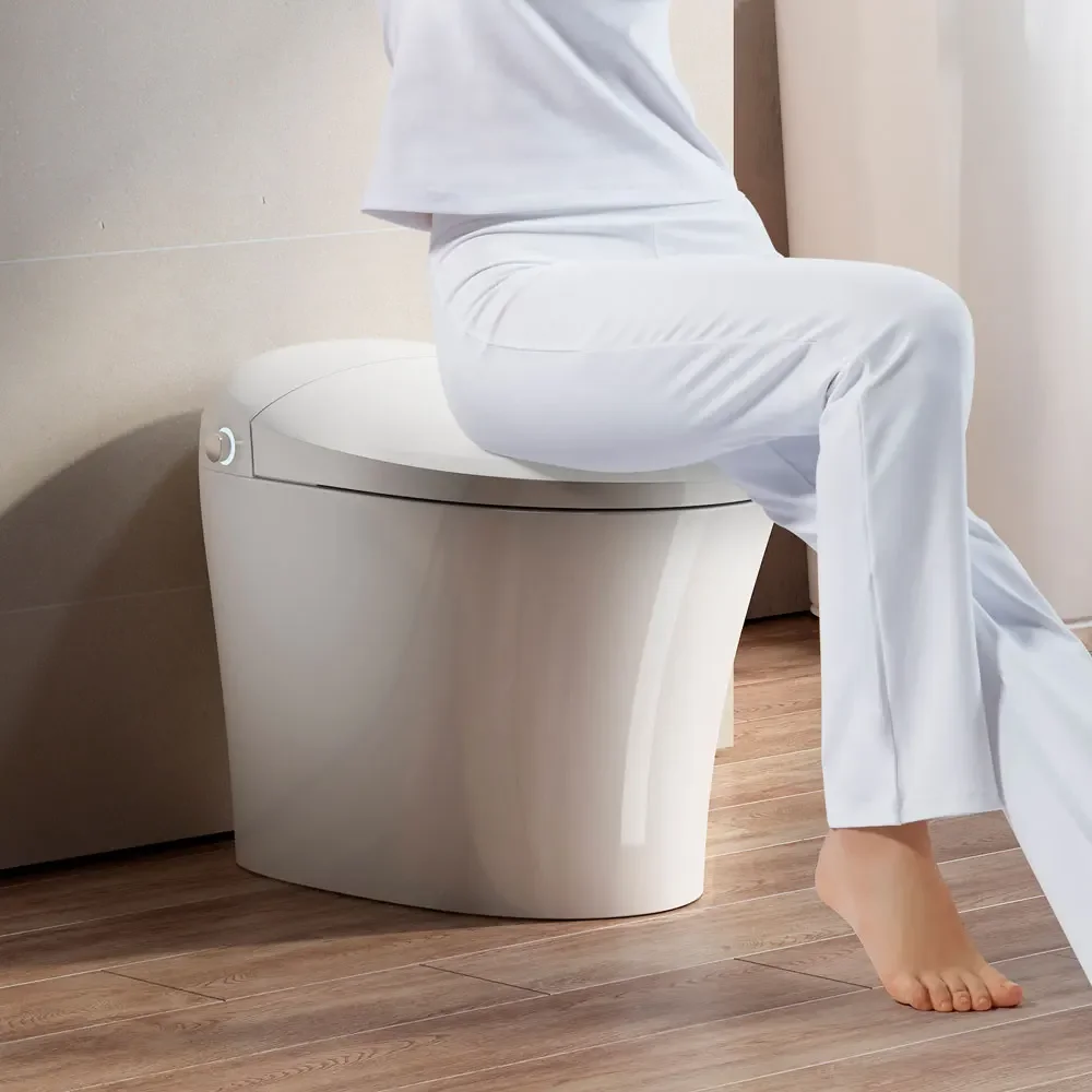 Modern electric automatic bathroom intelligent ceramic wc toilet one piece smart toilet
