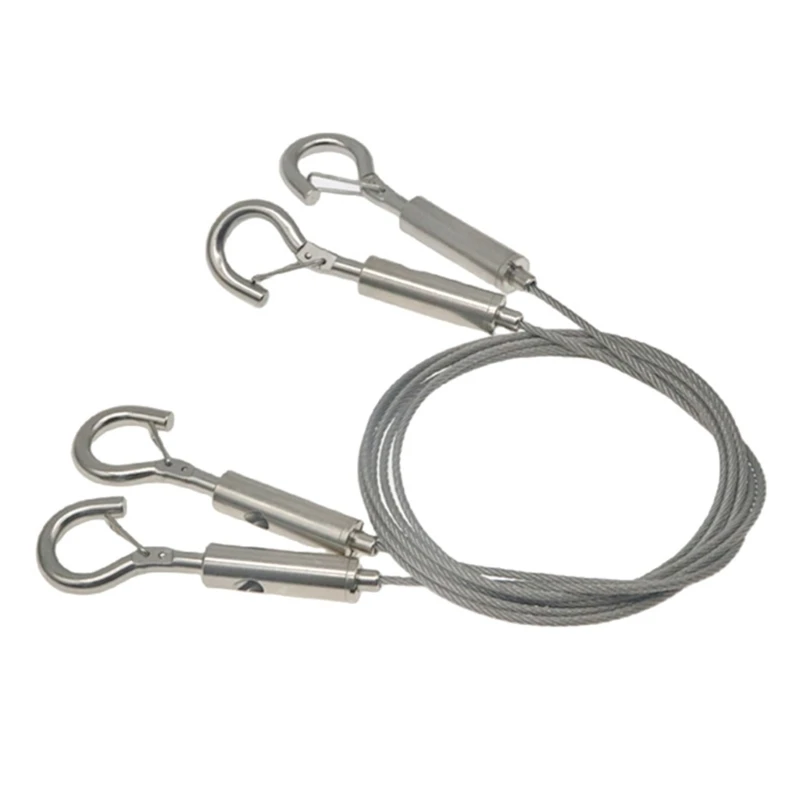 Pack Of 2 Flexible Steel Cables Weight Wire for Secure Hanging Solution