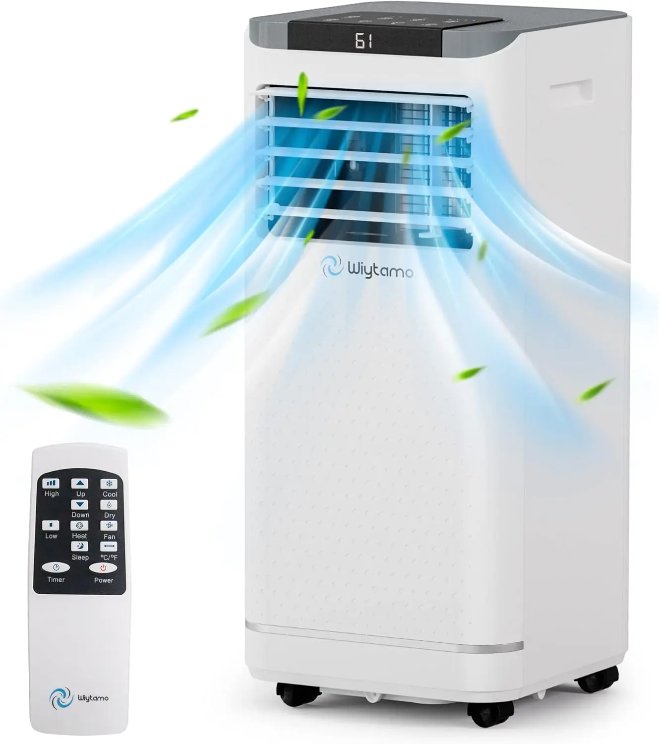 10,000 BTU Portable Air Conditioners for Room Up to 450 Sq.Ft, 4-in-1 Portable AC Unit, Heater, Dehumidifier & Fan with Remo
