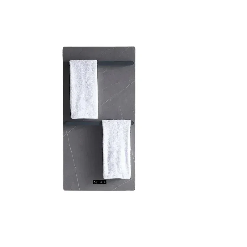 Towel Heater, Bathroom Electric Towel Dryer, Stainless Steel Constant Temperature Heating Drying Towel Rack, with Rock Board