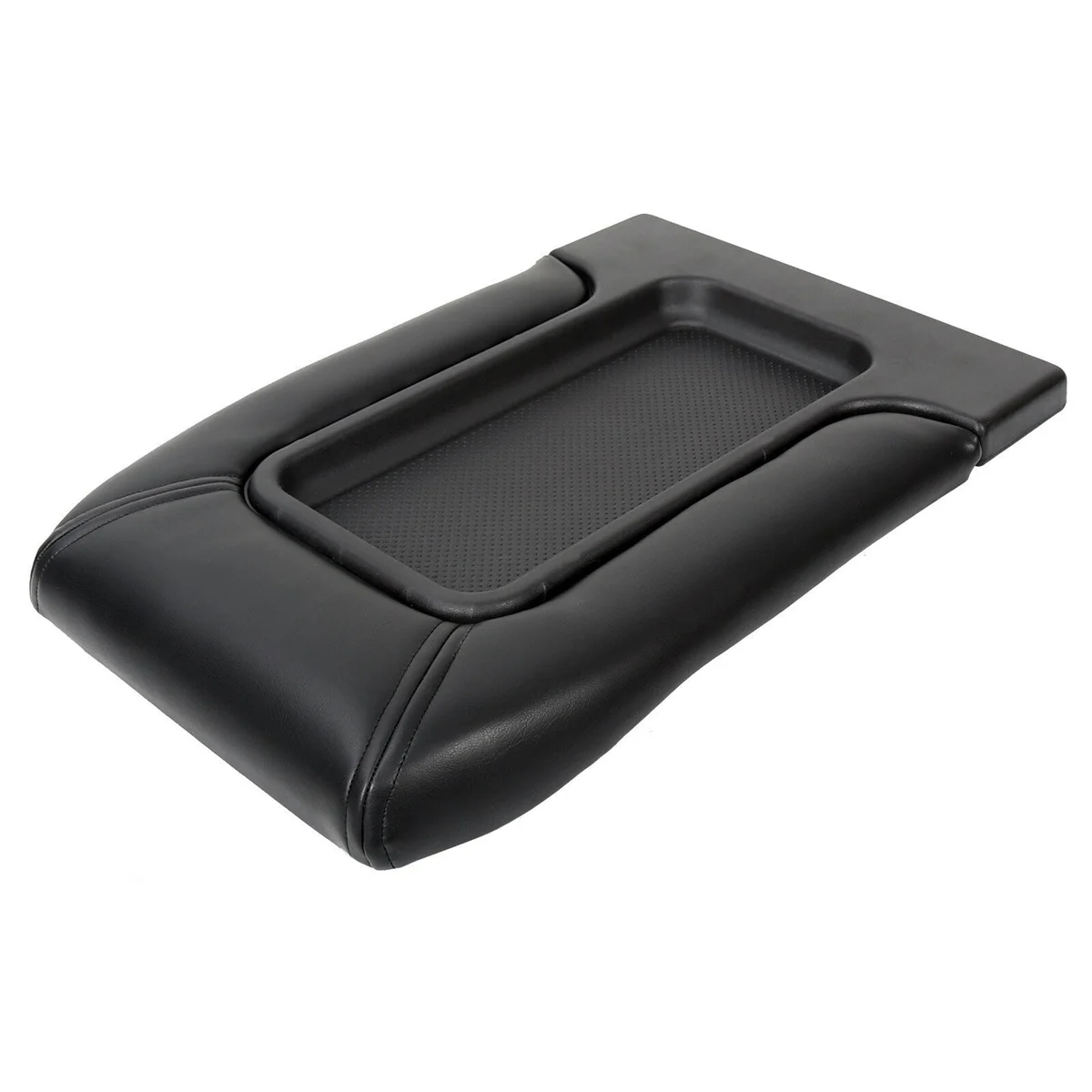 Center Console Cover Fit for 99-07 Chevy Silverado Lid Armrest Latch Black 19127364
