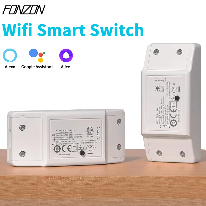 Tuya R2 Smart WiFi Wireless Light Switch DIY Module Smart Home Automation Works with Amazon Alexa & Google Home Works with I