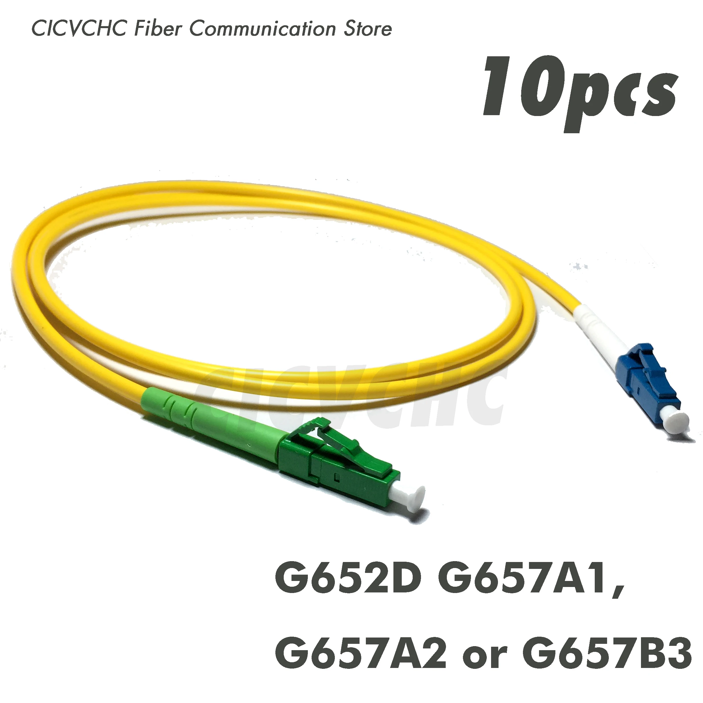 10pcs SC LC FC Optical Fiber Patchcord Simplex Single mode G652D G657A1 G657A2, G657B3 2.0mm Cable Jumper APC UPC