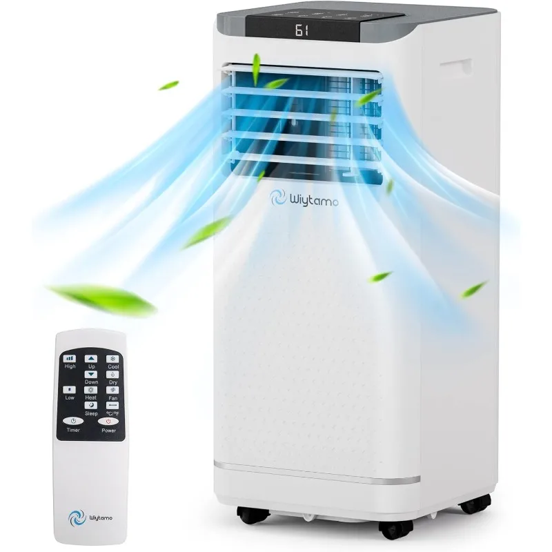 10,000 BTU Portable Air Conditioners for Room Up to 450 Sq.Ft, 4-in-1 Portable AC Unit, Heater, Dehumidifier & Fan with Remo