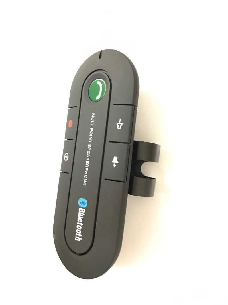 USB Bluetooth Hands Free Car Kit Wireless Speaker Music Player Sun Visor Clip Compatible with Mobile Phones and MP3