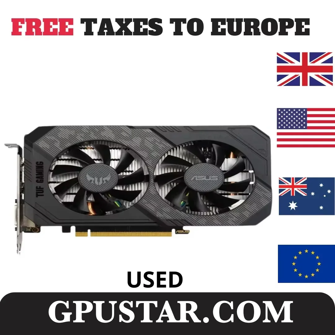 2024 Used ASUS TUF GTX 1660 super 6GB GAMING Video Cards GPU Graphic Card GTX 1660S 6G