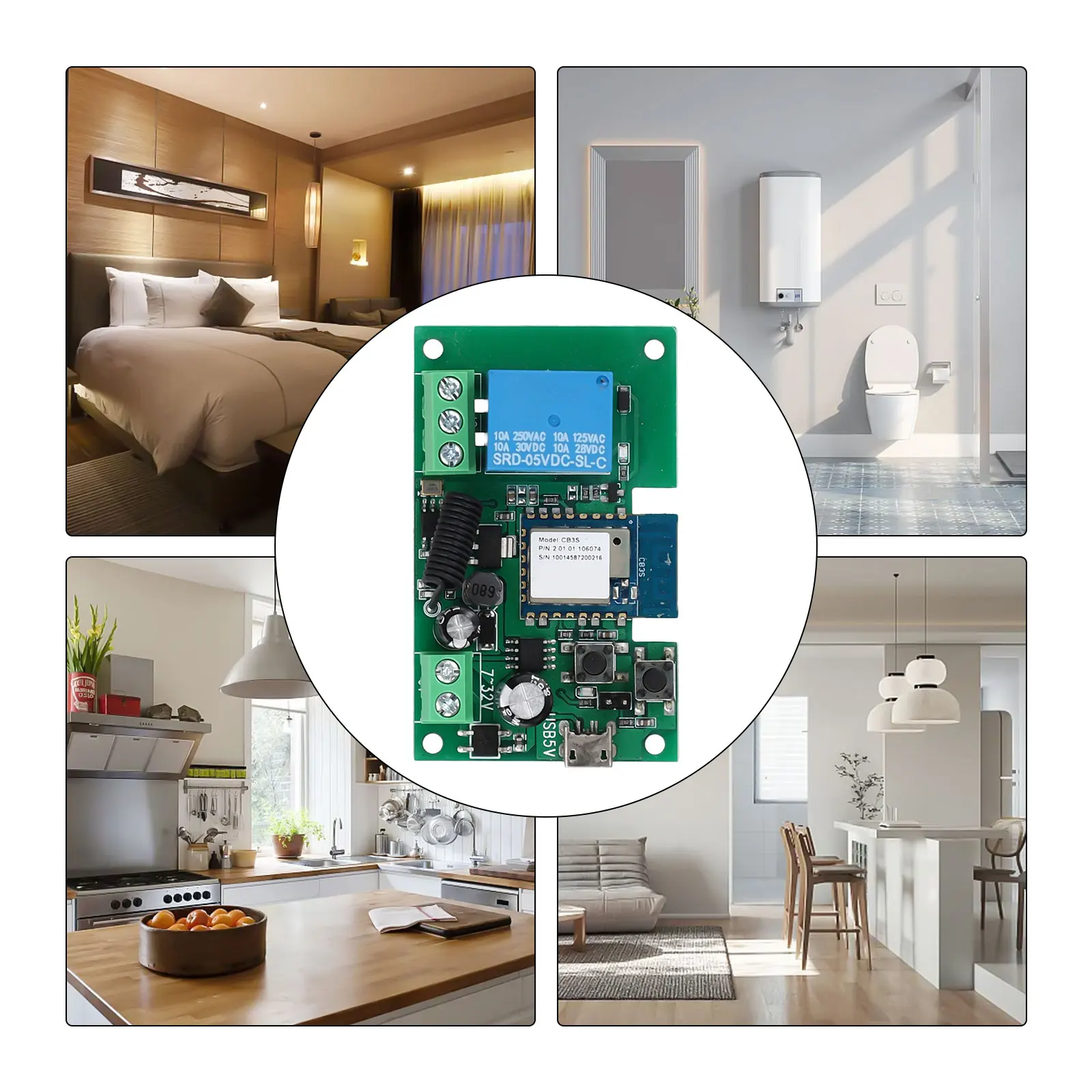 Channel WiFi Smart Home Switch For For For remote Control of Electric Locks Seamless Integration with Smart Home Devices