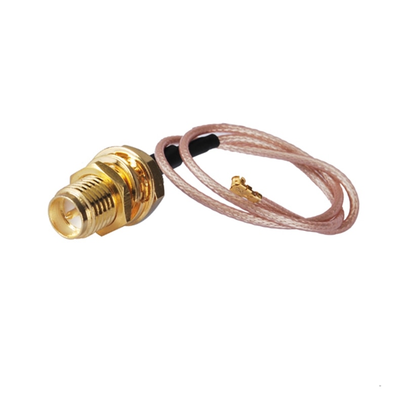 Superbat U.FL / IPX to RP-SMA Female(male pin) Bulkhead Pigtail Cable Mini-PCI UFL RG178 15cm