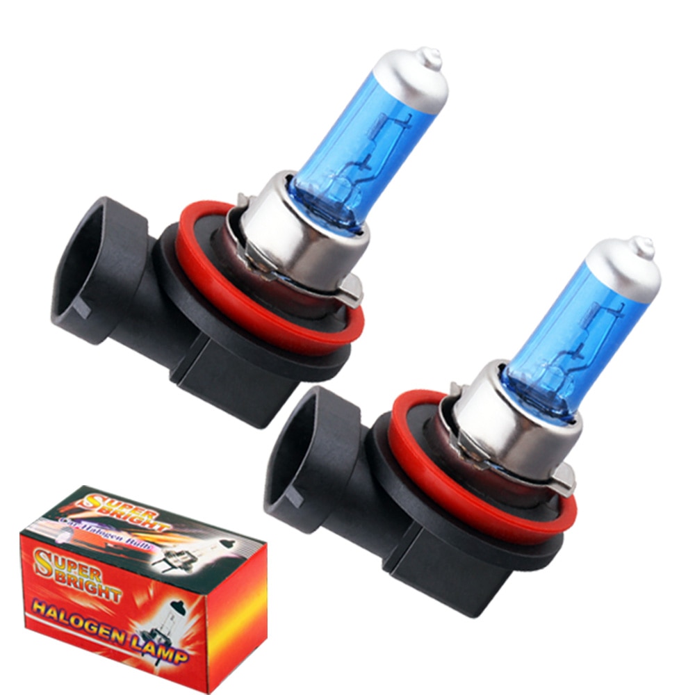 2pcs H11 Super Bright White Fog Halogen Bulb 55W Car Head Light Lamp u20