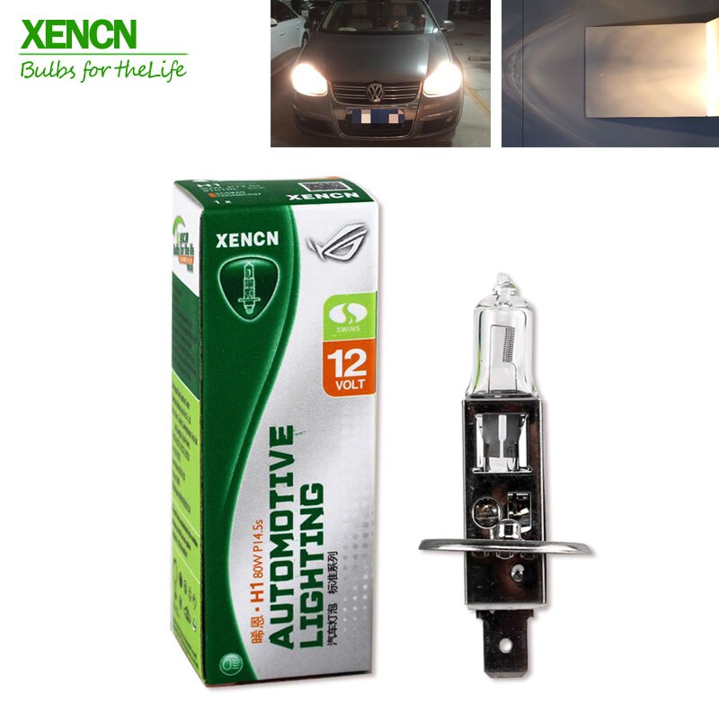 XENCN H1 P14.5s 12V 80W 3200K Clear Series Original Line Car Headlights OEM Quality Halogen Bulbs Auto Lamp Free Shipping 2PCS