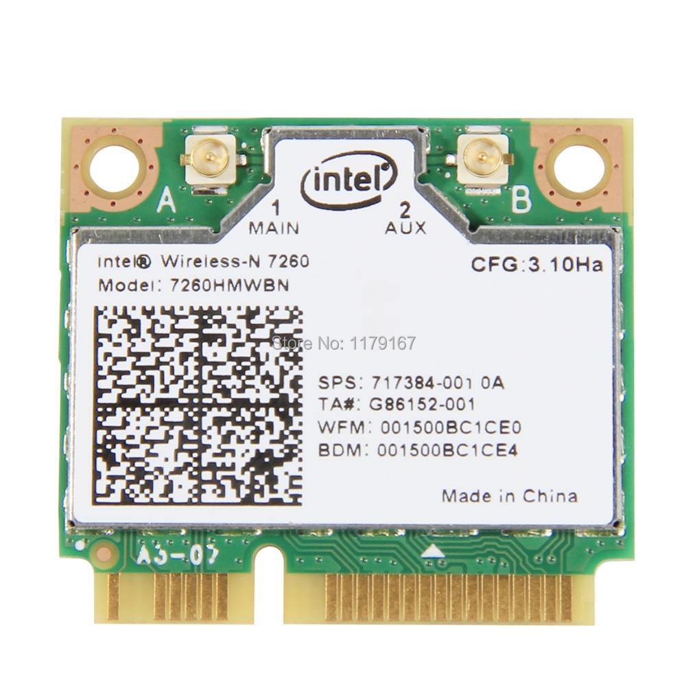 Intel 7260 7260HMWBN 802.11n WiFi + Bluetooth 4.0 Half Mini PCI-E Card