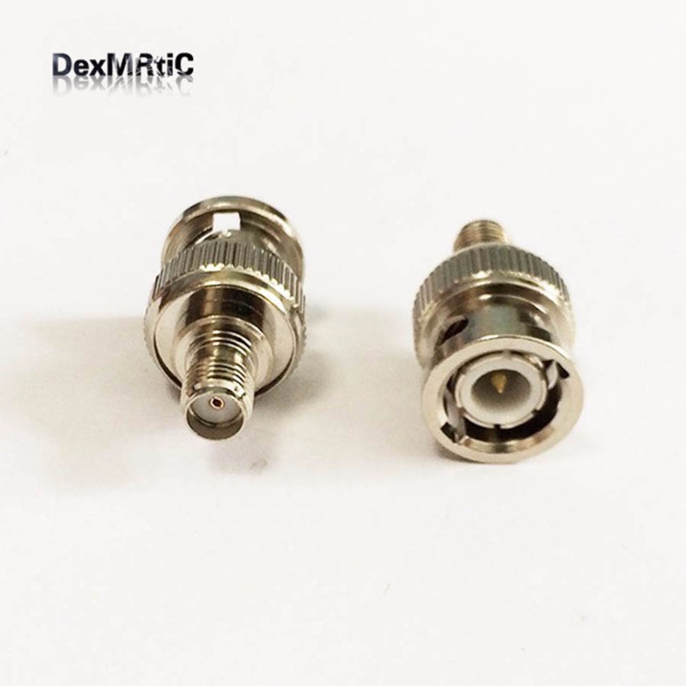 1pc BNC male plug switch SMA female jack RF Coax Adapter convertor straight Nickelplated NEW wholesale