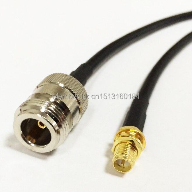 New Modem Coaxial Pigtail RP-SMA Female Jack Switch N Female Jack Connector RG58 Cable 50CM 20" Adapter