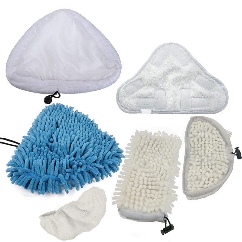 6Pcs/Set Microfiber Steam Mop Pads Washable Steam Mops For H2O For X5 Cleaning Mop Cloth Washable Reusable Pads Rag