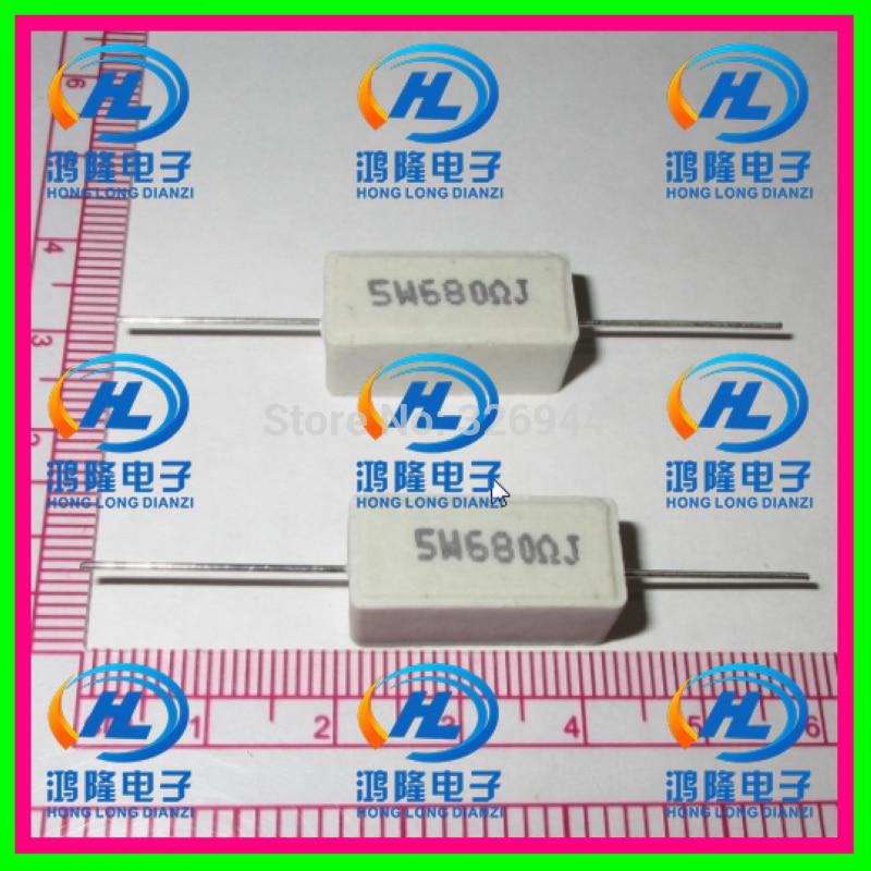 (10pcs/lot) 5W 680 ohm +/-5% / 5W 680 ohm 5% / 5W 680RJ