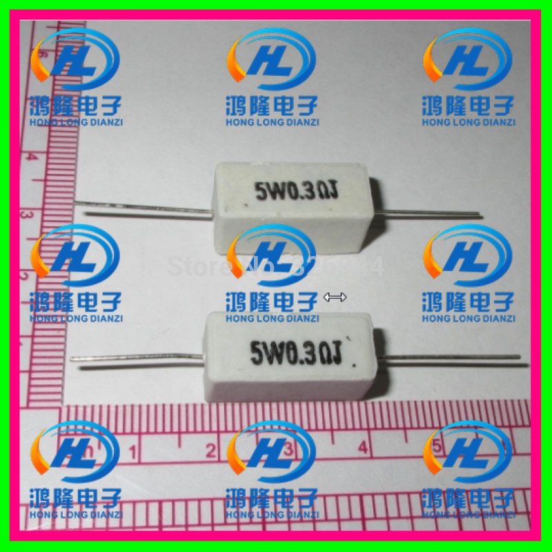 (10pcs/lot) 5W 0.3 ohm +/-5% / 5W 0.3R ohm 5% / 5W 0.3RJ