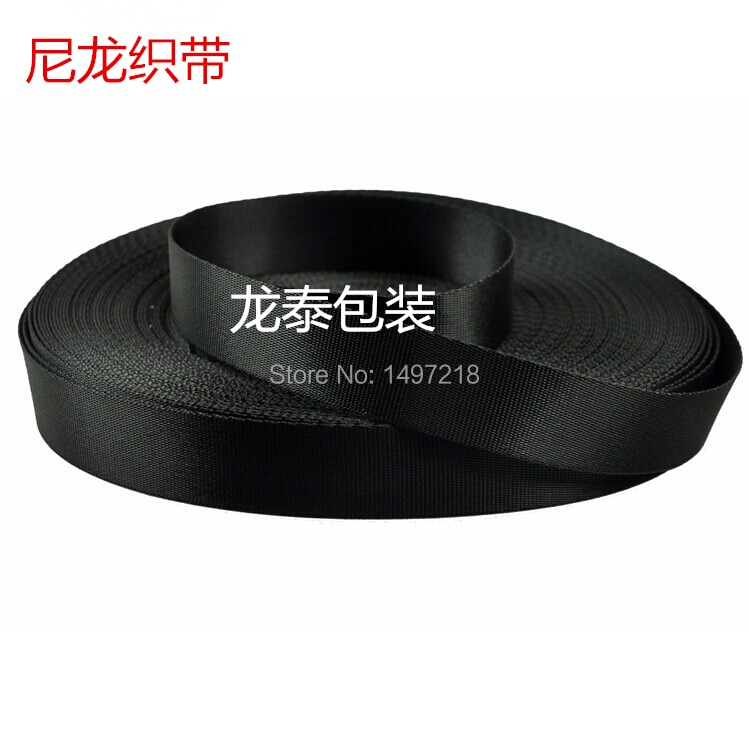 High quality 1.5 inch 10 yards black encryption nylon webbing ribbon bias tape for bags and handmade accessories Free shipping